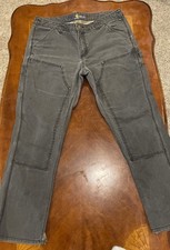 Carhartt Women s Canvas Double Knee Dungaree Black Work Pants Size 6 100723 029