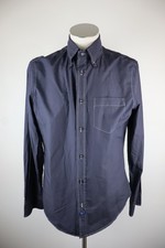 TRU TRUSSARDI CAMICIA UOMO TG M MAN CASUAL VINTAGE SHIRT COTONE MANICA LUNGA