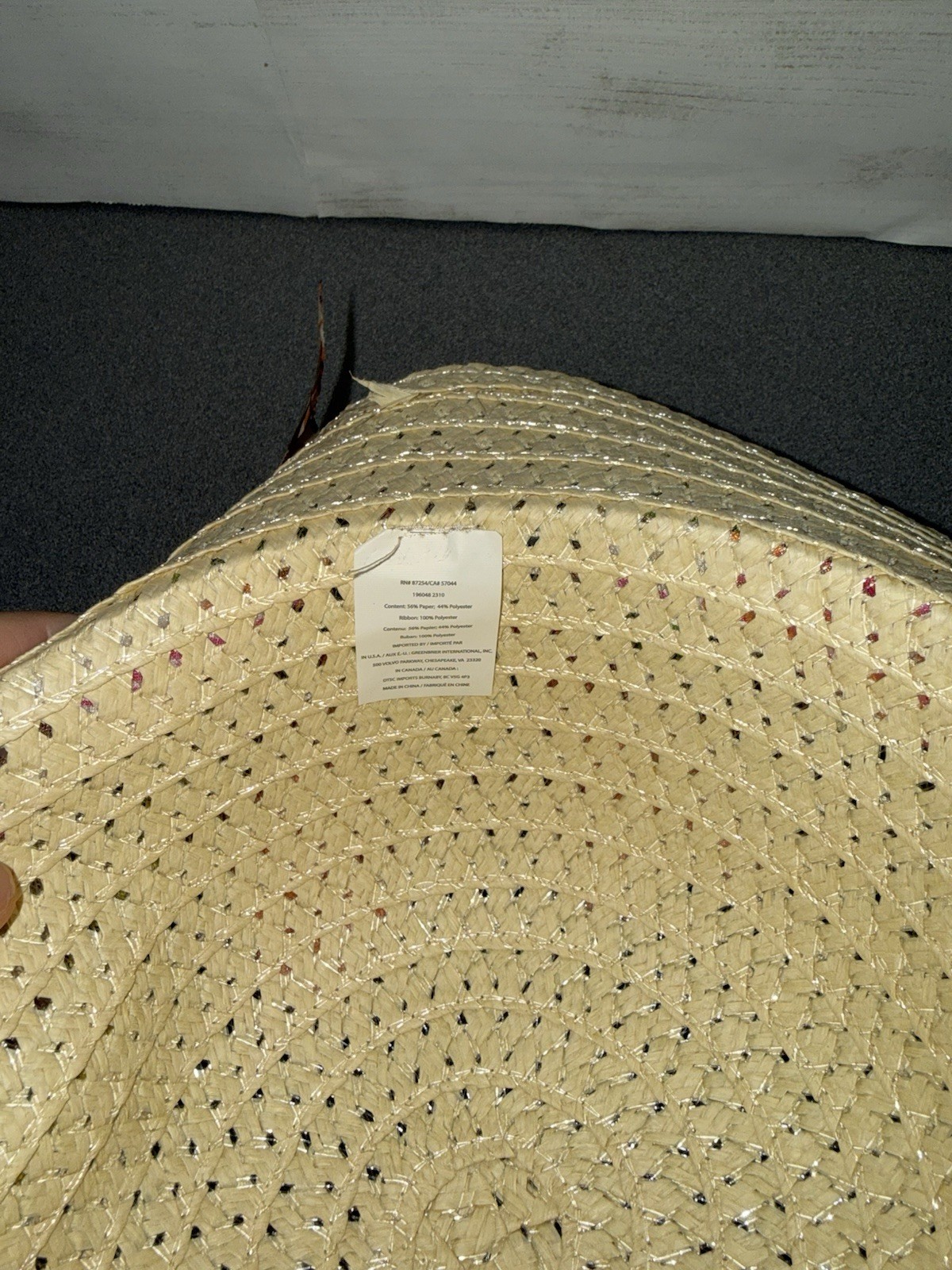 Decorative Straw Hat, Easter Bonnet , Spring Decor - image 3