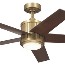 Kichler Lighting 300048NBR Brahm Indoor Ceiling Fan Natural Brass