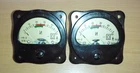 2pcs Vintage  Bakelite analog Russian panel meter ammeter voltmeter 1mA / 300mV