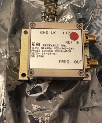 Research Inc SLFS-151-ER-01 Phase Locked Oscillator PLL Microwave RF Module