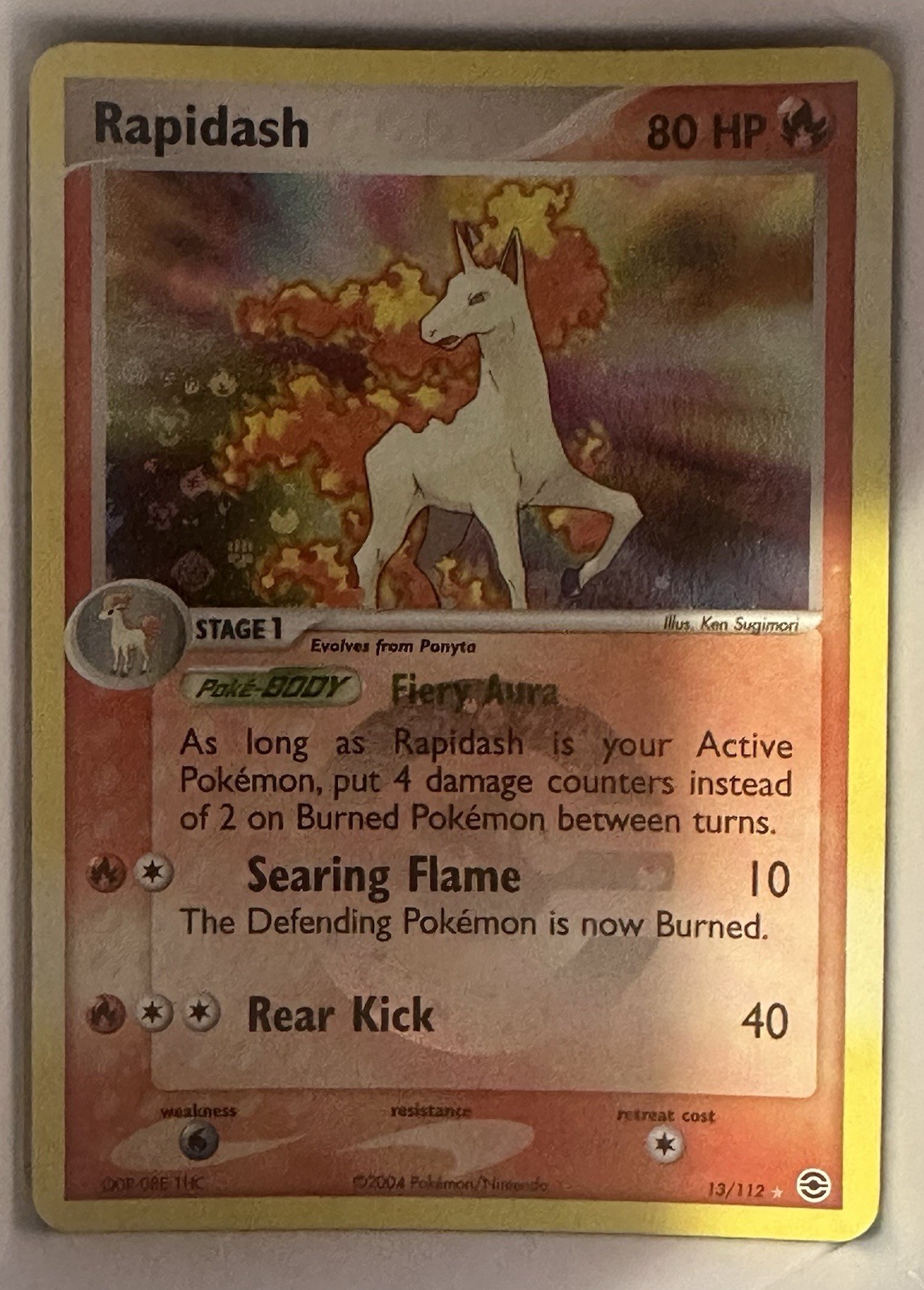 Rapidash 13/112 FireRed & LeafGreen Reverse Holo