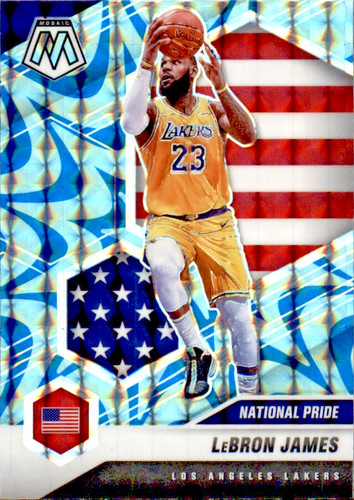 2020-21 Panini Mosaic National Pride LeBron James #247 Reactive Blue Prizm