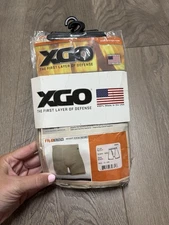 XGO Men's Lightweight Flame Retardant Boxer Brief, Tan Medium X3