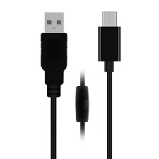 AWADUO USB Type C Switch Extension Cable, AM to C Male Power Black