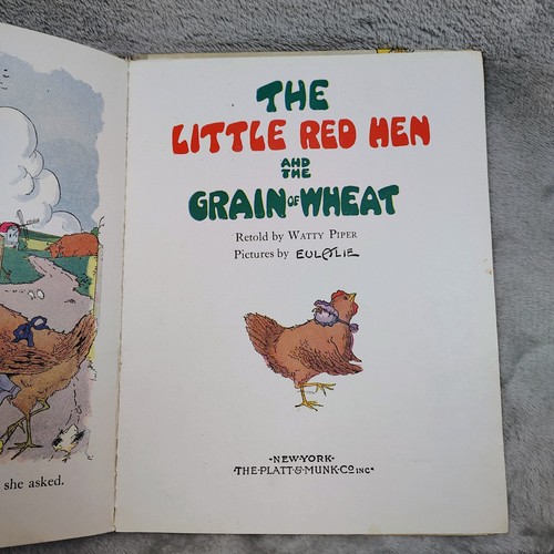 THE LITTLE RED HEN AND THE GRAIN OF WHEAT Platt & Monk 1927 Vintage Book - Picture 6 of 9