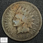 1869 Indian Head Copper Cent 1C - Corrosion