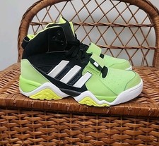 Limited Edition Very Rare Lime Green High Top Adidas Streetball 1.5 Old School 9