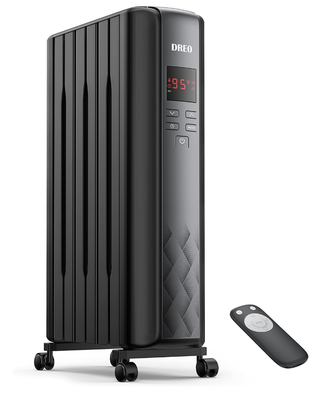 #ad #ad Dreo DR HSH005 1500W Electric Oil Filled Radiator Heater Black $79.99