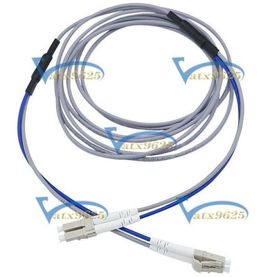 Armored Cable Fiber Patch Cord LC-LC UPC Pigtail Multi-Mode Cables Duplex 10M #p