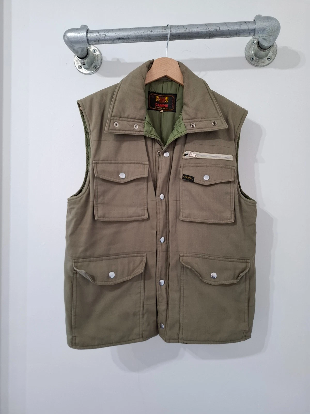 Campri Ranger Gilet Mens L Green Padded Vest Bodywarmer Gamekeeper Shooting