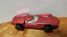1968 ORIGINAL HOT WHEELS REDLINE TURBOFIRE METALLIC ROSE MAGENTA WHITE INTERIOR