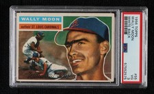 1956 Topps Wally Moon (White Back) #55 PSA 3 0f21