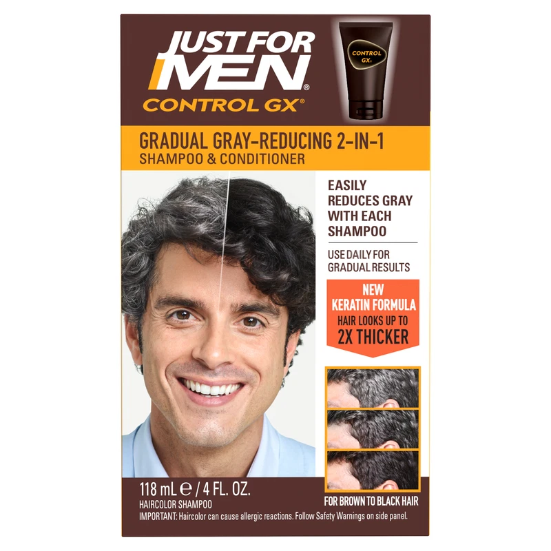Just For Men CONTROL GX Gris Reductor 2 en 1 4 OZ (paquete de 3) Foto 3 de 4