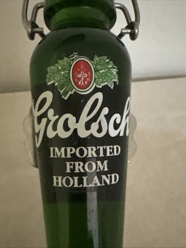 VINTAGE GROLSCH PREMIUM LAGER BEER TAP HANDLE, SWING TOP, ACRYLIC , HOLLAND - Picture 4 of 8