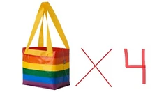 pack of 4, Brand New, IKEA, Storstomma. Small, Pride Shopping Bag, 404.848.35