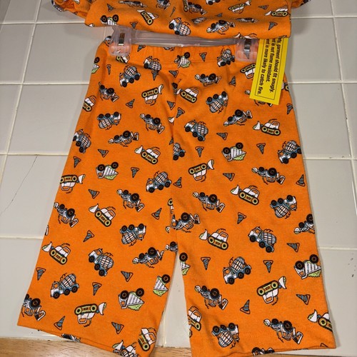 Highland Originals Boys 2 Piece Sleep Set Pajamas Sz 7 Construction Vehicles - Picture 4 of 7