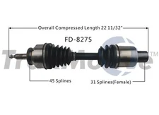 SurTrack FD-8275 CV Axle Shaft