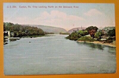 DELAWARE RIVER LOOKING NORTH FROM EASTON PENNSYLVANIA Vintage Post card. |  eBay