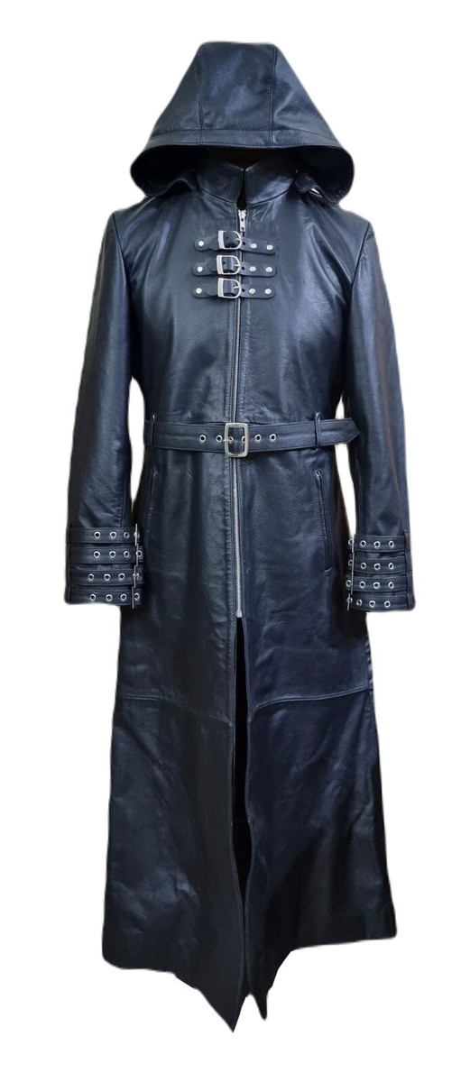 Gothic Hooded Trench Coat Serenity Women's Gothic Trench Coat With