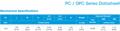 Signal Transformer - DPC-24-450 – Dual Primary 115/230V, 24 VCT@450mA/12V@900mA - Picture 5 of 8