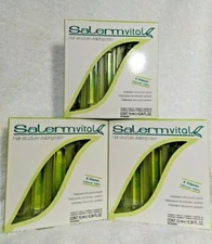 SALERM Vital Hair Structure Vitalizing Lotion .34 OZ., 4 Vials (3 Units) NEW