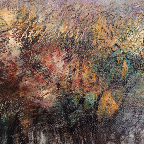 1972 Sacred Grove Taos Painting Jean Jourdain Mystical Southwest Impressionist - Picture 23 of 24