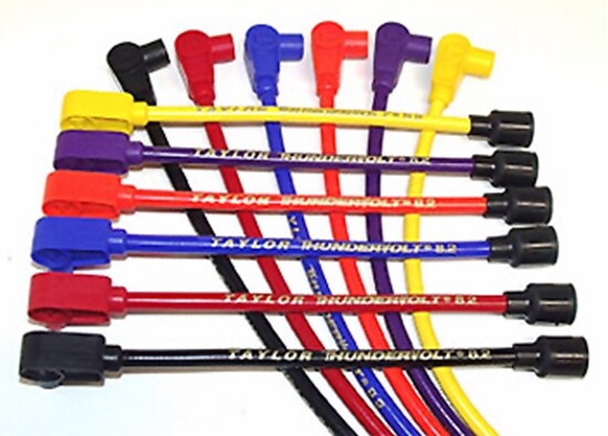Sumax Center Coil Spark Plug Ignition Wires Blue For Harley FXR