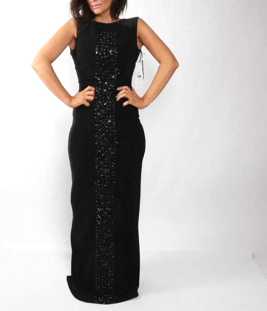 Theia black gown top