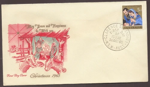 1965 Australia CHRISTMAS Unused WCS Wesley FDC