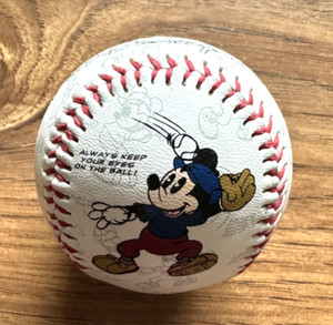 NEW! WALT DISNEY WORLD MICKEY MOUSE SKETCHES BASEBALL BALL SOUVENIR PROMOTIONAL^