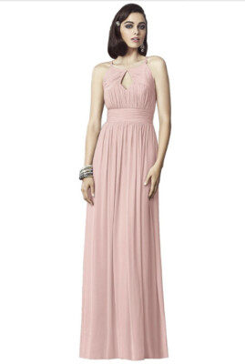 sachin and babi light blue dress Zariah Trendy V Neck Ruffles High Low Chiffon Plus Size Bridesmaid Dre main image 0