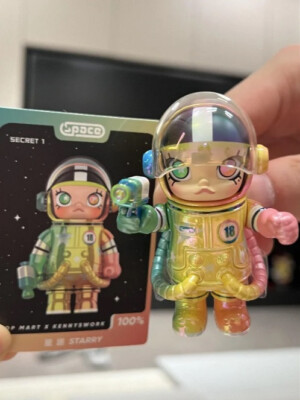 ポップマートスペースモリー100% シリーズ3 シークレット1 レア スターリー POP MART x Molly 100% Mega Space Series 3 Starry Mini Figure Toy