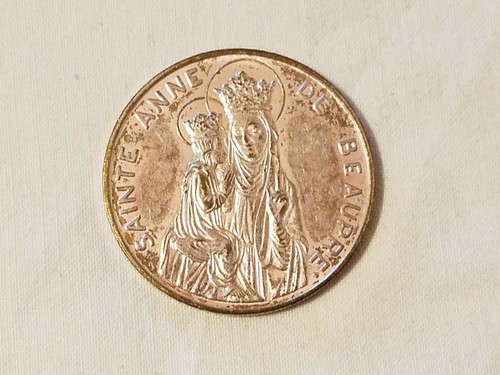 Religiöse katholische Medaille - Joannes Pavlvs II - Ste Anne De Beaupre - Bild 2 von 3