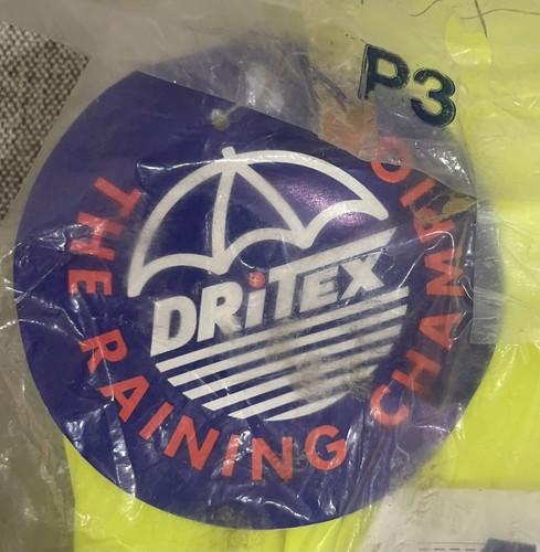 Dritex S3 W1SY Med Reflective Safety & Rain Jacket Saturn Yellow - Picture 5 of 7