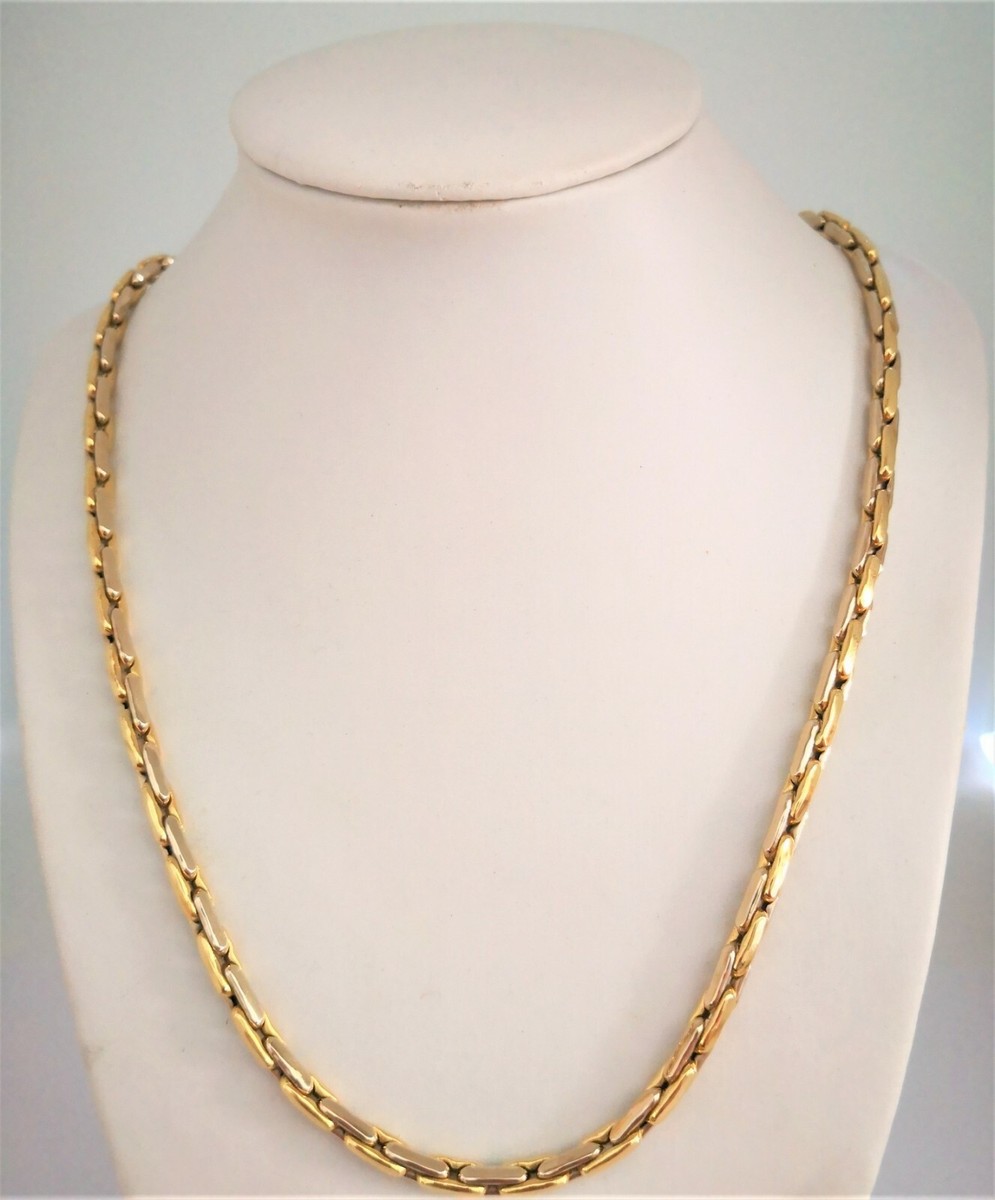 LUSSO COLLANA ORO GIALLO MASSICCIO 14,65 gr 750 18K UOMO DONNA