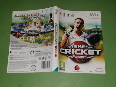 Nintendo Wii Inlay Artwork Ashes Cricket 09 No Game Ebay