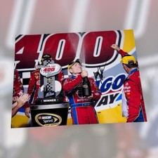 Ryan Blaney CHAMPION NASCAR 75 GREATS autographed 8x10 photo POCONO VICTORY LANE