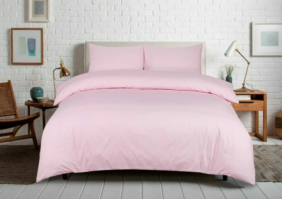 100% EGYPTIAN COTTON DUVET QUILT COVER SET & DEEP FITTED SHEET MATCHING T250 - Image 3 of 4