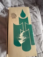 PARTYLITE 2 PACK BALL CANDLES RASPBERRY COLORED - NEW BUT OPENED BOX