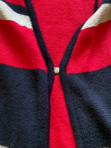 Sag Harbor Women Striped 3/4 Sleeve Sweaters Multicolor Size S - Picture 5 of 11