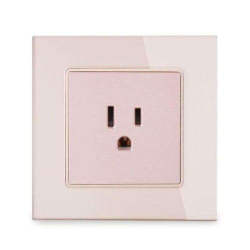 Panel de vidrio de cristal salida residencial con salida residencial de EE. UU. AC 110-250V 86x86 mm - Imagen 3 de 15