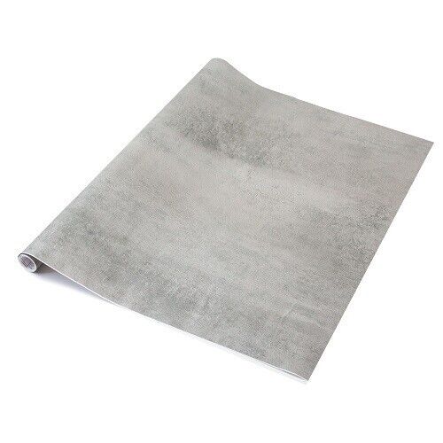 67.5cm wide dc fix CONCRETE GREY sticky back plastic worktop wrap longer roll - Afbeelding 1 van 26