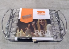 Berndes BBQ Barbeque Grilling Grid Turner Basket for Fish & Meat 37cm x 21cm NEW