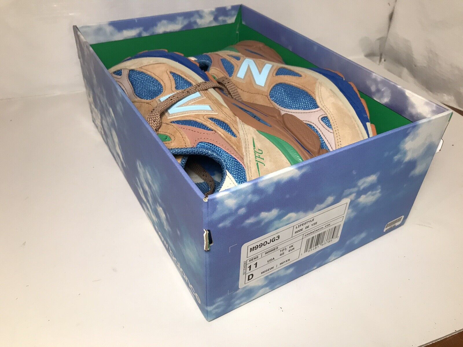 ベンチ 収納付 新品未使用 ニューバランス M990JG3 スペシャルボックス