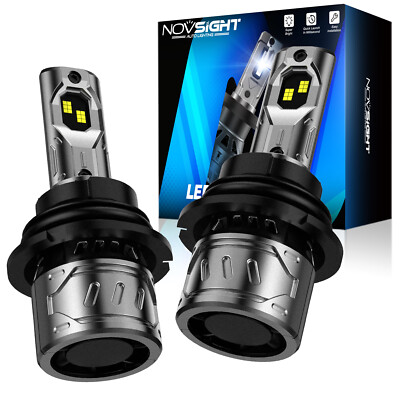 Novsight 9007 HB5 LED Headlight Bulbs Conversion Kit 6500K 13000LM Super Bright