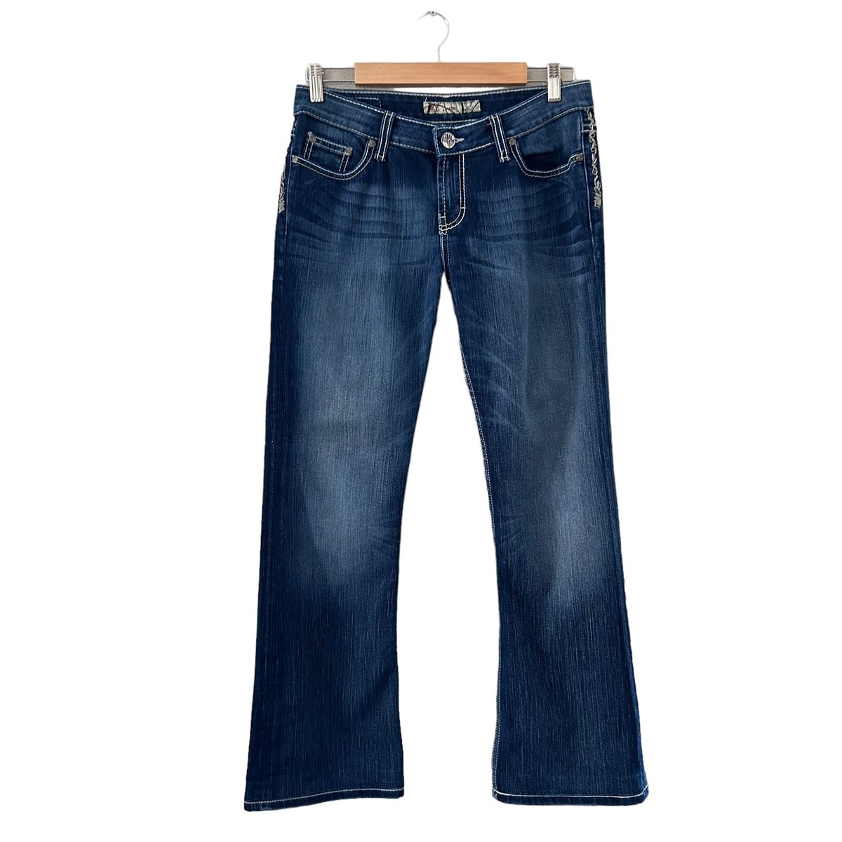 Buckle BKE Kate Low-Rise Bootcut Jeans Women's 28x29 Blue Denim