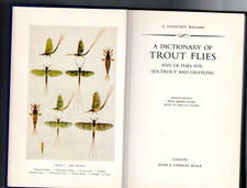 ANTIQUARIAN FISHING ,A DICTIONARY OF TROUT FLIES by A COURTNEY WILLIAMS , 1968