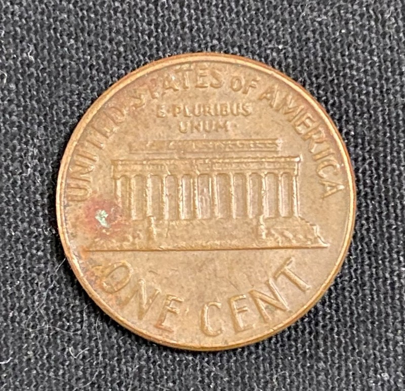1969 D Lincoln Memorial Error Coin Floating Roof Uncertified